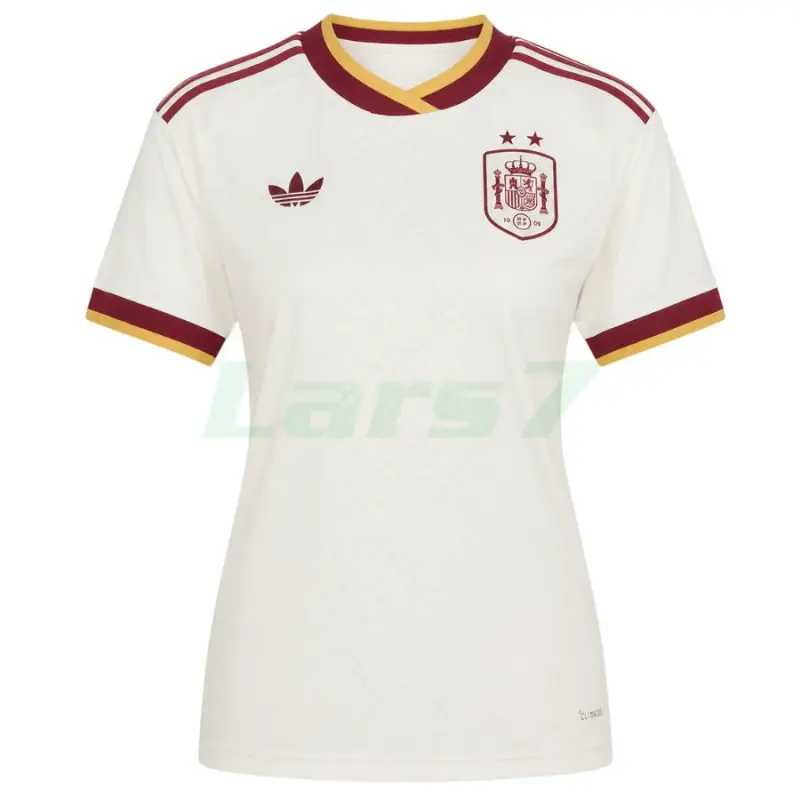 Camiseta España 2ª Equipación Mundial 2026 Blanco Mujer 2 Estrellas