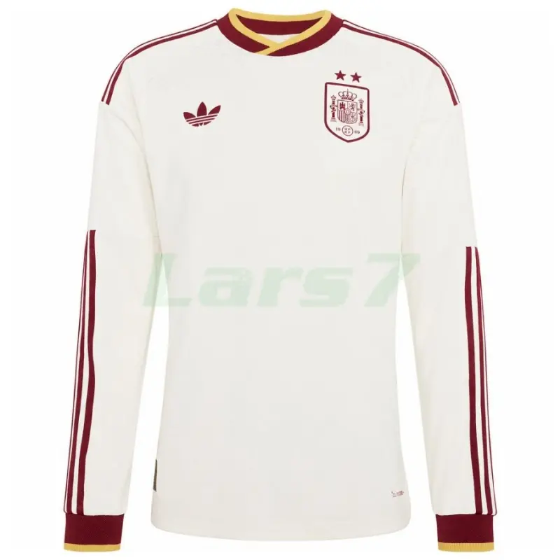Camiseta España 2ª Equipación Mundial 2026 ML Blanco 2 Estrellas