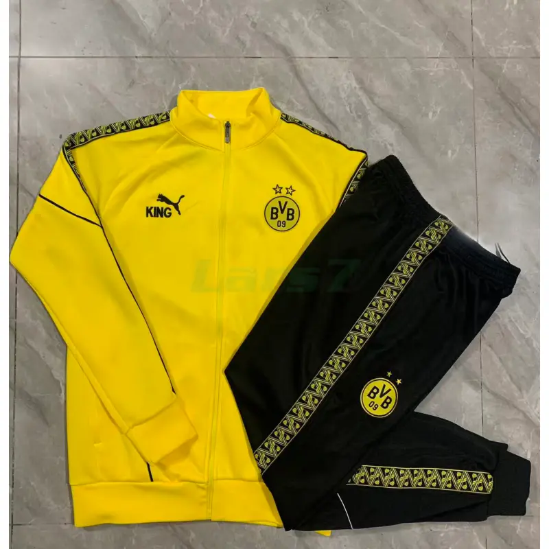 Chandal Borussia Dortmund 2025/2026 Niño Amarillo con Estampado en Manga