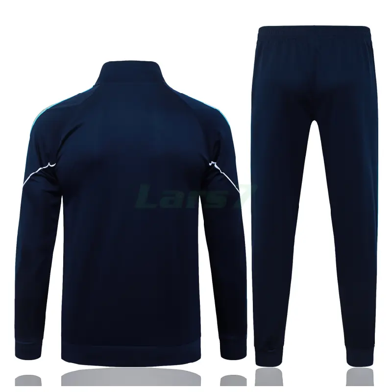 Chandal Olympique Marsella 2025/2026 Azul Marino con Estampado en Manga