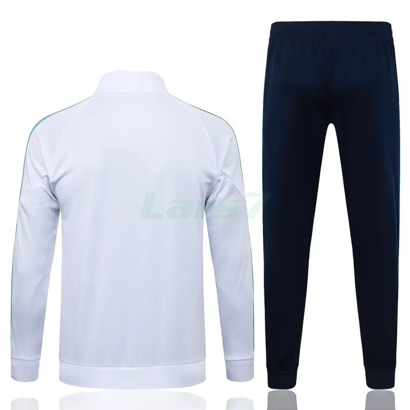 Chandal Olympique Marsella 2025/2026 Niño Blanco con Estampado en Manga