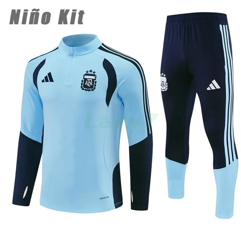 Sudadera de Entrenamiento Argentina 2026 Niño Kit Azul Claro