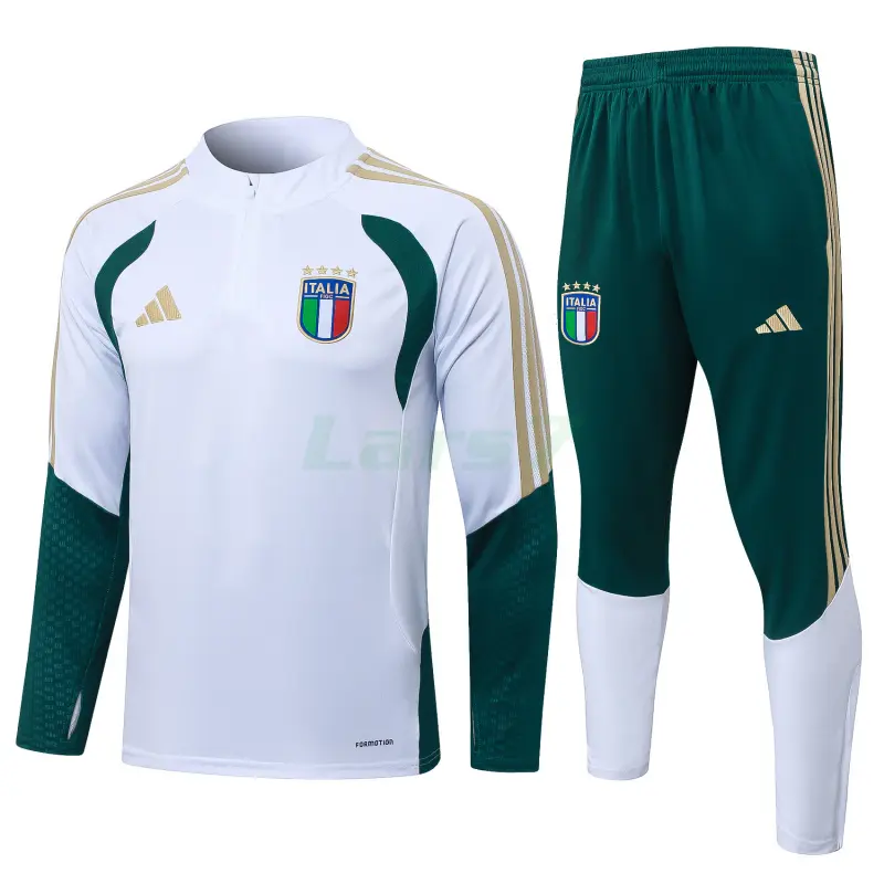 Sudadera de Entrenamiento Italia 2026 Kit Blanco/Verde
