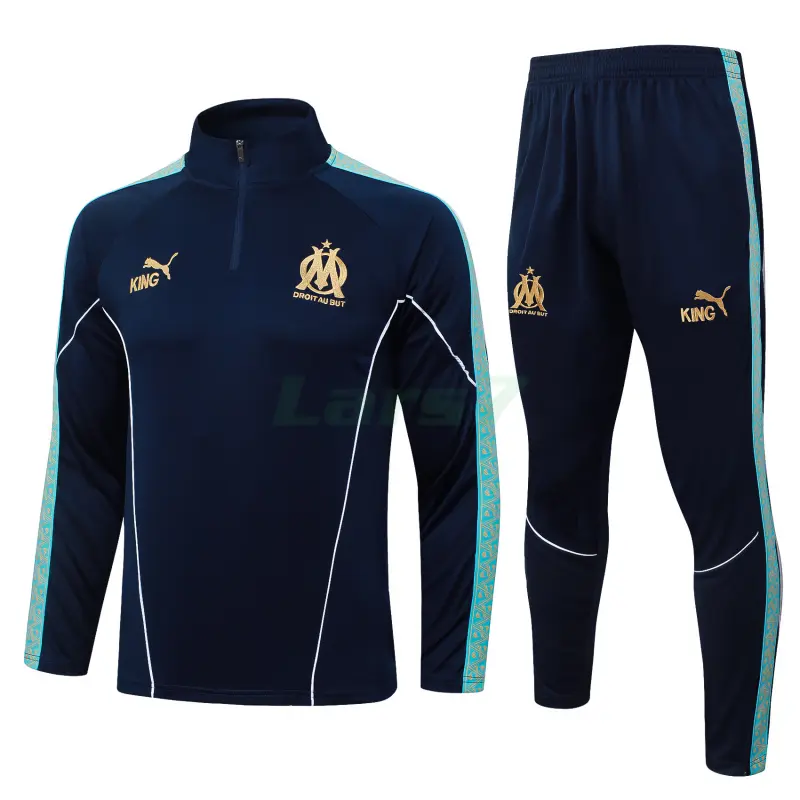 Sudadera De Entrenamiento Olympique Marsella 2025/2026 Kit Azul Marino