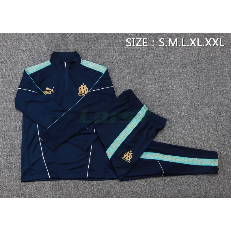 Sudadera De Entrenamiento Olympique Marsella 2025/2026 Kit Azul Marino