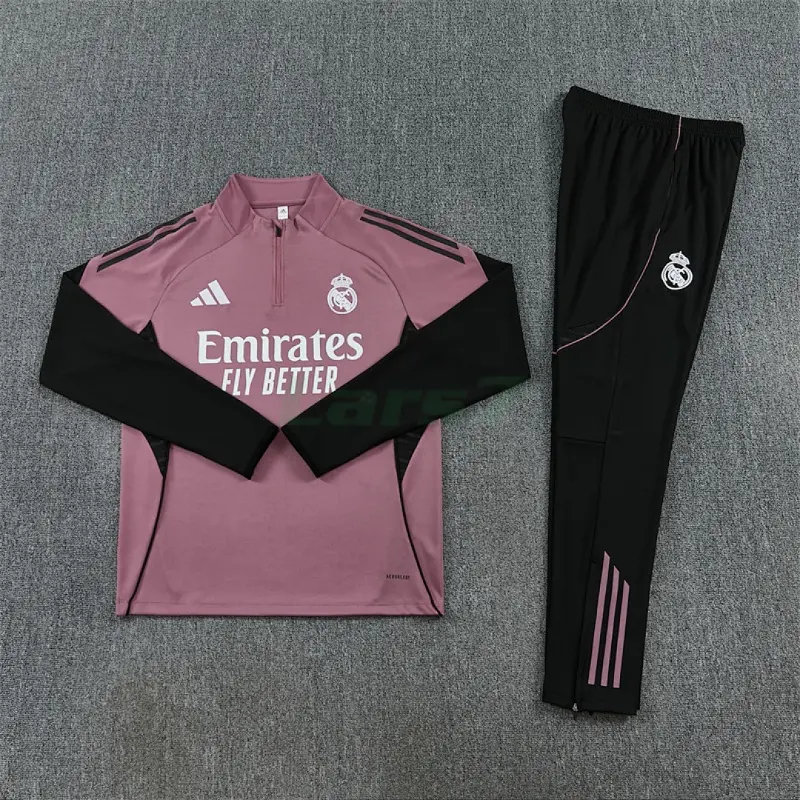 Sudadera De Entrenamiento Real Madrid 2025/2026 Kit Rosa Apagado