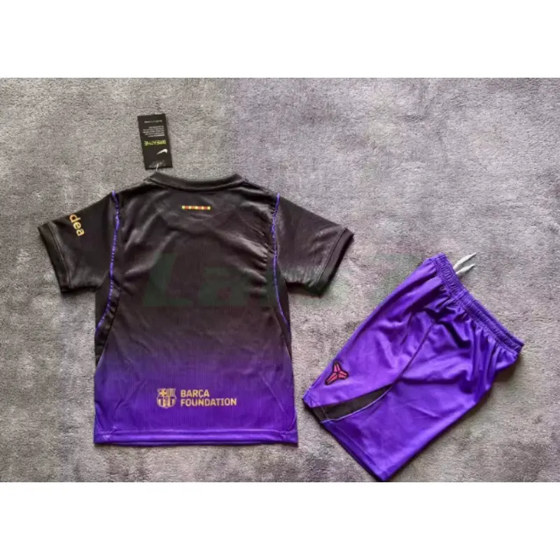 Camiseta Barcelona 2ª Equipación 2026/2027 Negro/Morado Niño Kit