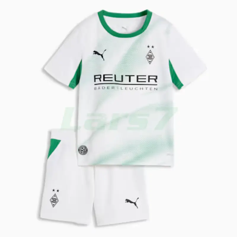 Camiseta Borussia Mönchengladbach 1ª Equipación 2026/2027 Blanco Niño Kit