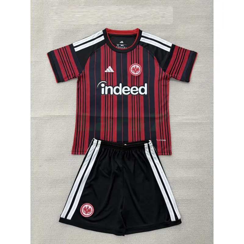 Camiseta Eintracht Fráncfort 1ª Equipación 2026/2027 Rojo/Negro Niño Kit