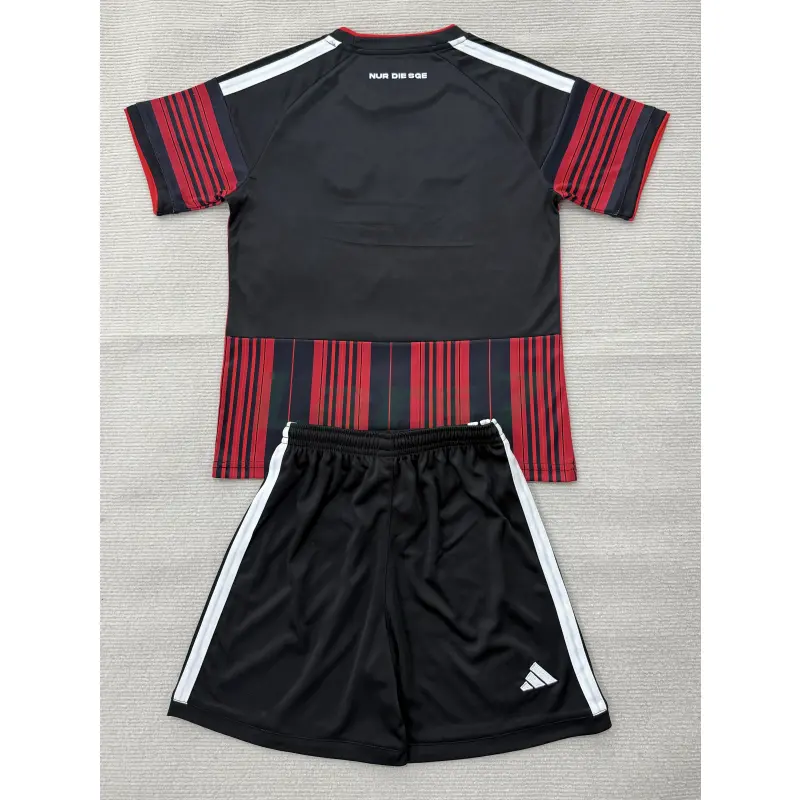 Camiseta Eintracht Fráncfort 1ª Equipación 2026/2027 Rojo/Negro Niño Kit