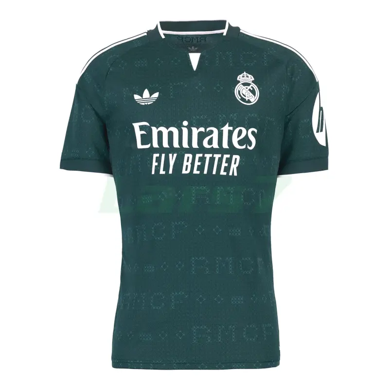 Camiseta Real Madrid 2ª Equipación 2026/2027 Verde Oscuro con Parche HP