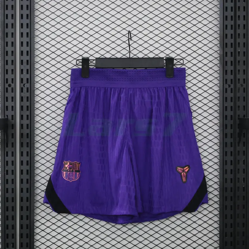 Pantalón Corto Barcelona 2ª Equipación 2026/2027 Negro/Morado (EDICIÓN JUGADOR)