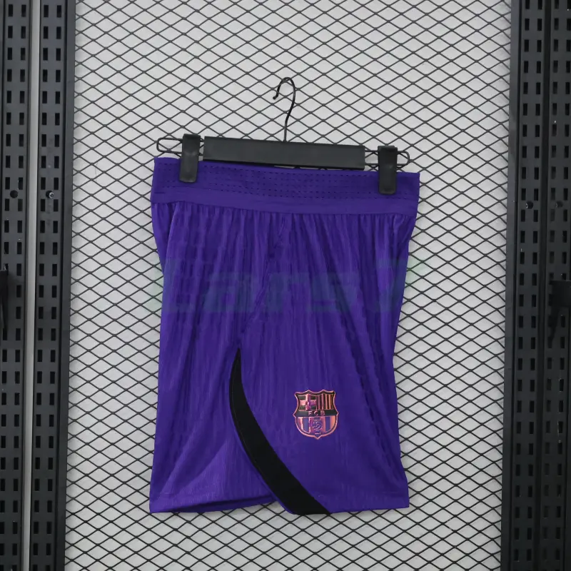 Pantalón Corto Barcelona 2ª Equipación 2026/2027 Negro/Morado (EDICIÓN JUGADOR)