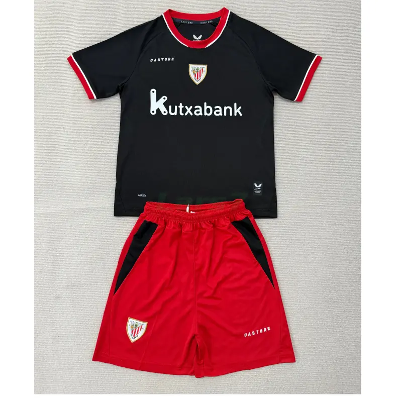 Camiseta Athletic de Bilbao 2ª Equipación 2026/2027 Negro Niño Kit