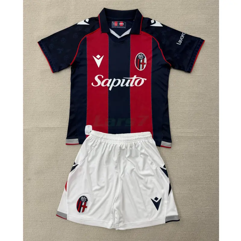 Camiseta Bologna 1ª Equipación 2026/2027 Rojo/Azul Niño Kit