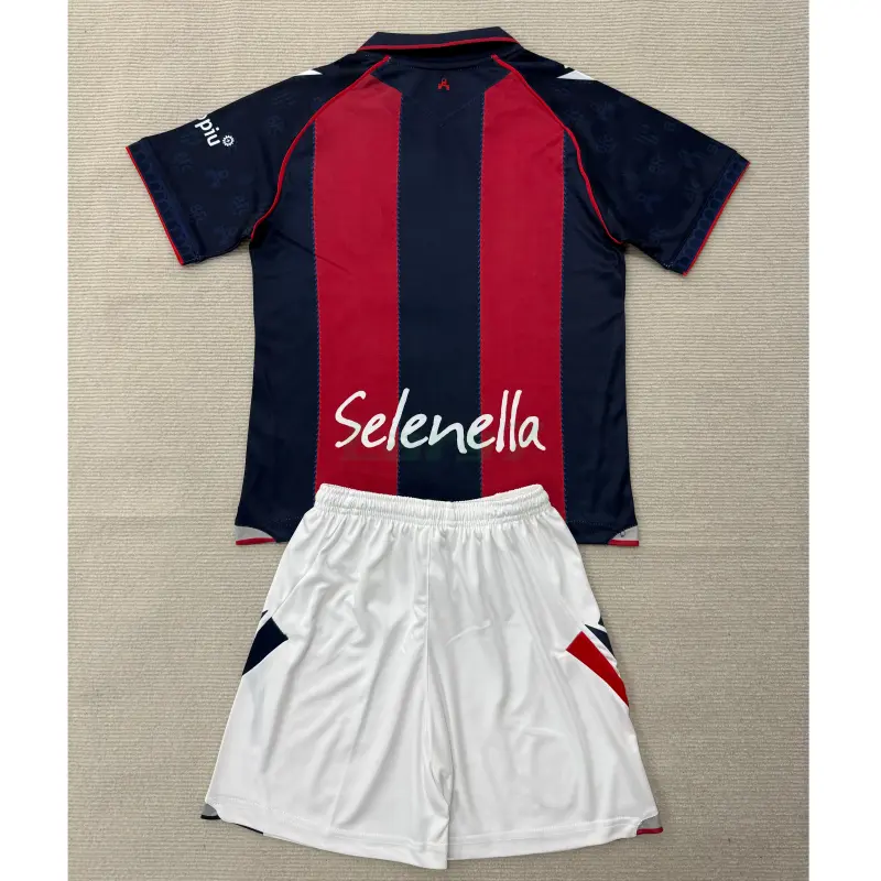 Camiseta Bologna 1ª Equipación 2026/2027 Rojo/Azul Niño Kit