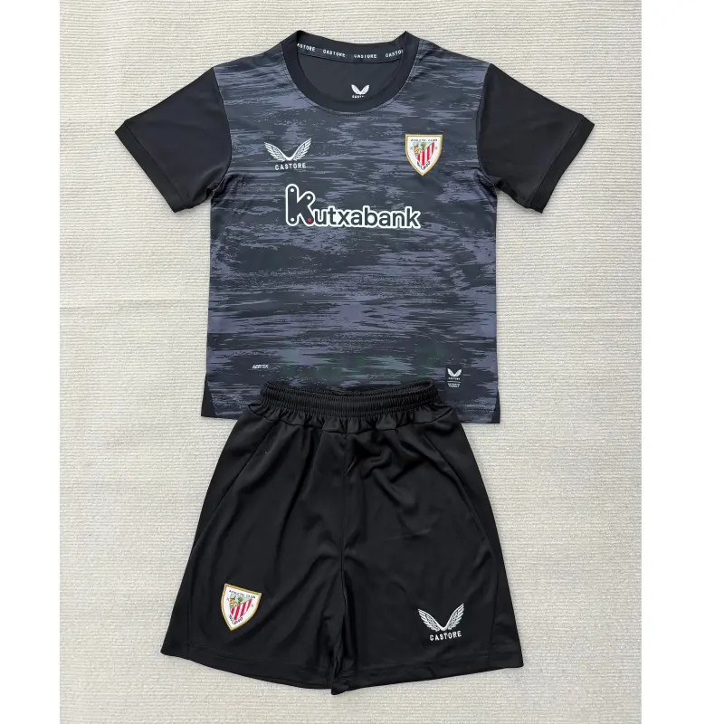 Camiseta de Portero Athletic de Bilbao 2026/2027 Negro Niño Kit