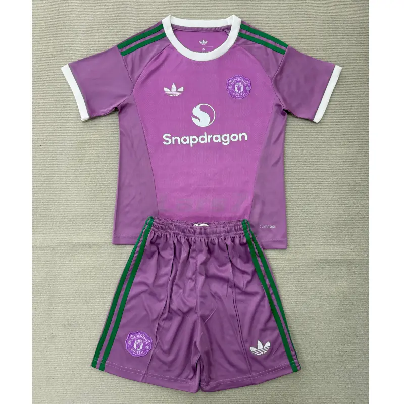 Camiseta de Portero Manchester United 2026/2027 Rosa Niño Kit