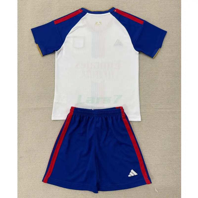 Camiseta Olympique De Lyon 1ª Equipación 2026/2027 Blanco/Azul Niño Kit