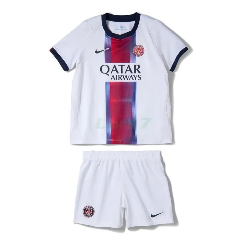 Camiseta PSG 2ª Equipación 2026/2027 Blanco Niño Kit