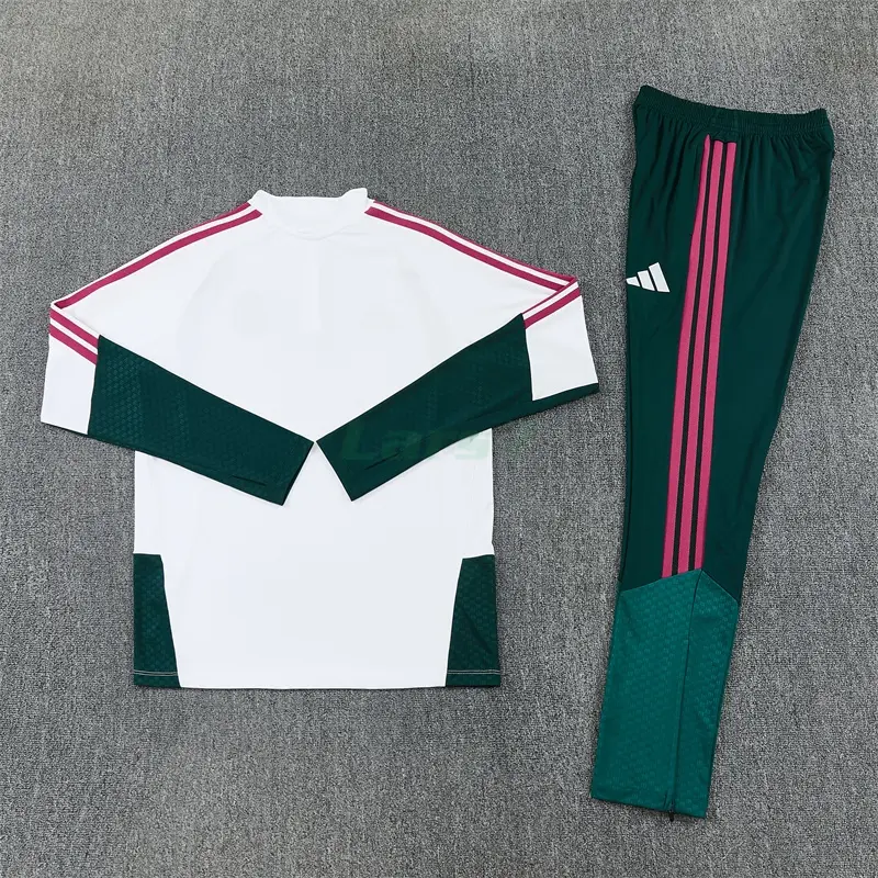 Sudadera De Entrenamiento Real Madrid 2026/2027 Blanco/Verde Oscuro
