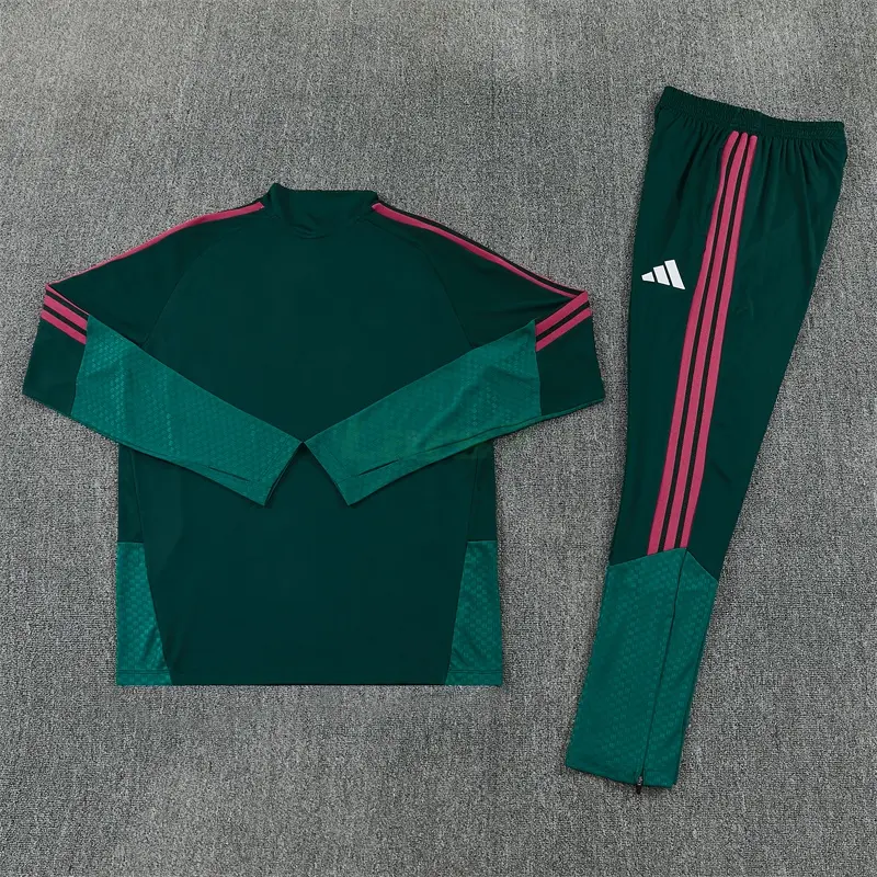 Sudadera De Entrenamiento Real Madrid 2026/2027 Verde Oscuro/Rosa
