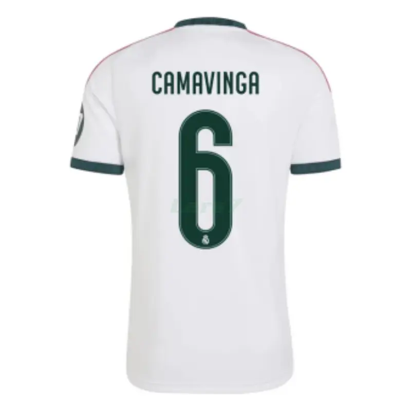 Camiseta CAMAVINGA 6 Real Madrid 1ª Equipación 2026/2027 Blanco con Parche HP