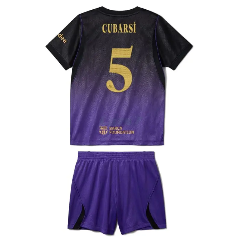 Camiseta CUBARSÍ 5 Barcelona 2ª Equipación 2026/2027 Rojo/Azul Niño Kit UCL