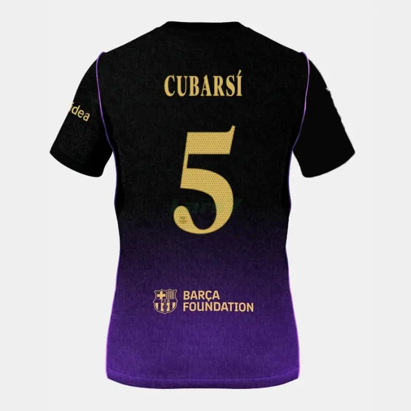 Camiseta CUBARSÍ 5 Barcelona 2ª Equipación 2026/2027 Negro/Morado UCL