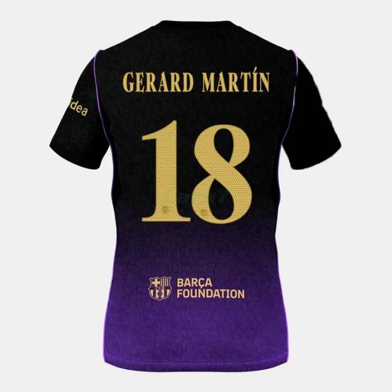 Camiseta GERARD MARTÍN 18 Barcelona 2ª Equipación 2026/2027 Negro/Morado UCL