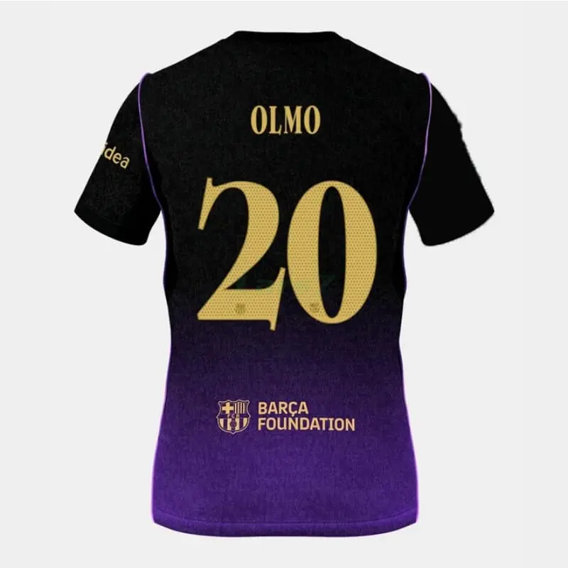 Camiseta OLMO 20 Barcelona 2ª Equipación 2026/2027 Negro/Morado UCL