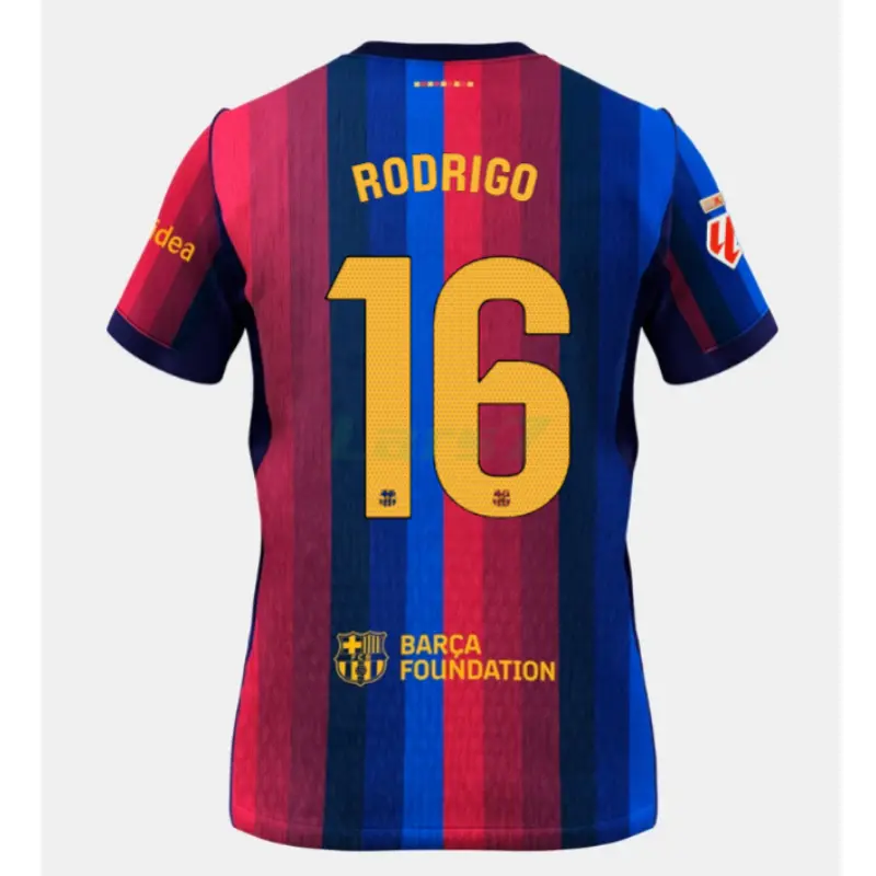 Camiseta RODRIGO 16 Barcelona 1ª Equipación 2026/2027 Rojo/Azul La Liga