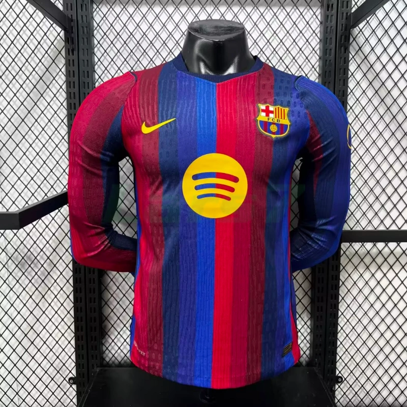 Camiseta Barcelona 1ª Equipación 2026/2027 ML Rojo/Azul (EDICIÓN JUGADOR)