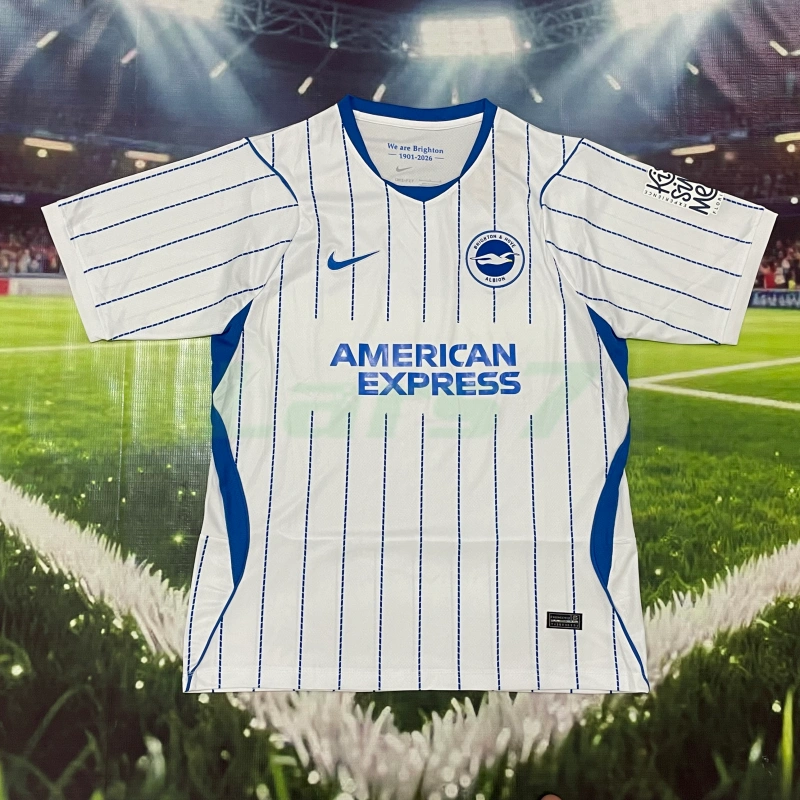 Camiseta Brighton 2ª Equipación 2026/2027 Blanco
