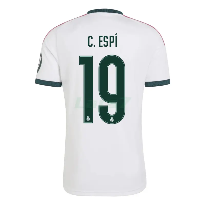 Camiseta C. ESPÍ 19 Real Madrid 1ª Equipación 2026/2027 Blanco con Parche HP