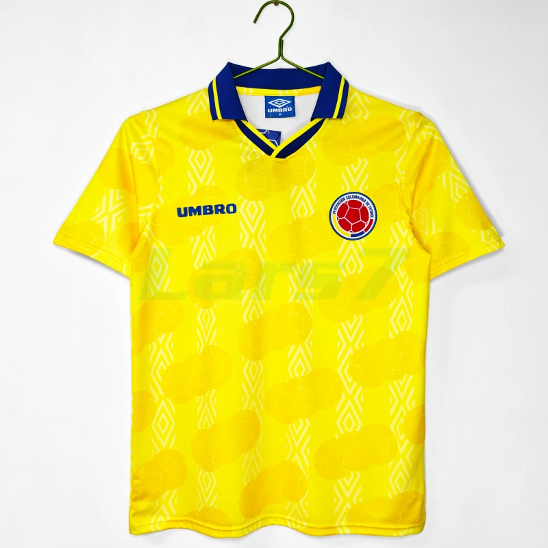 Camiseta Colombia 1ª Equipación Retro 1995 Amarillo