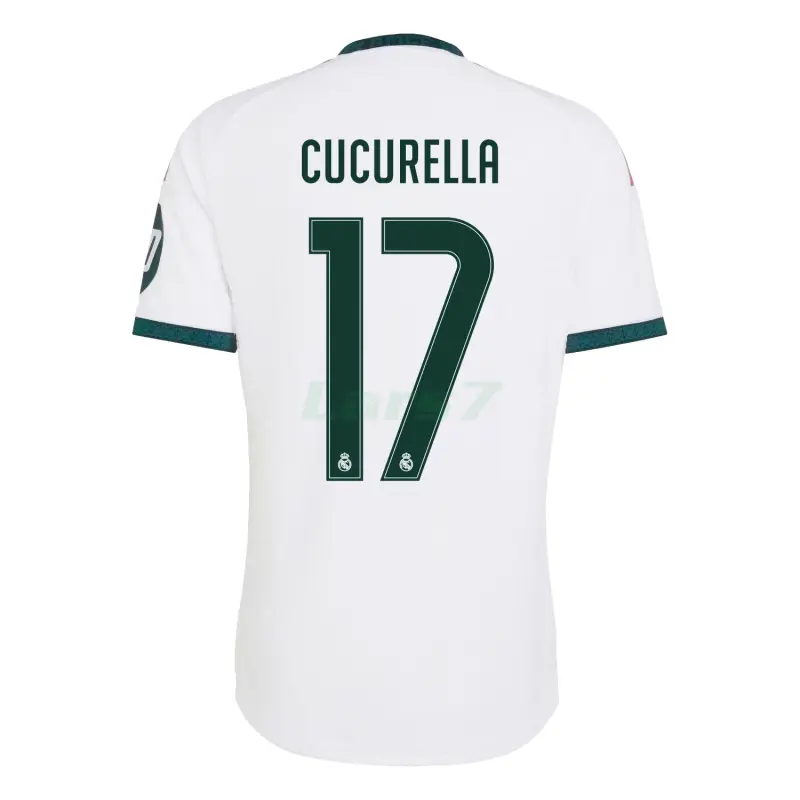 Camiseta CUCURELLA 17 Real Madrid 1ª Equipación 2026/2027 Blanco con Parche HP