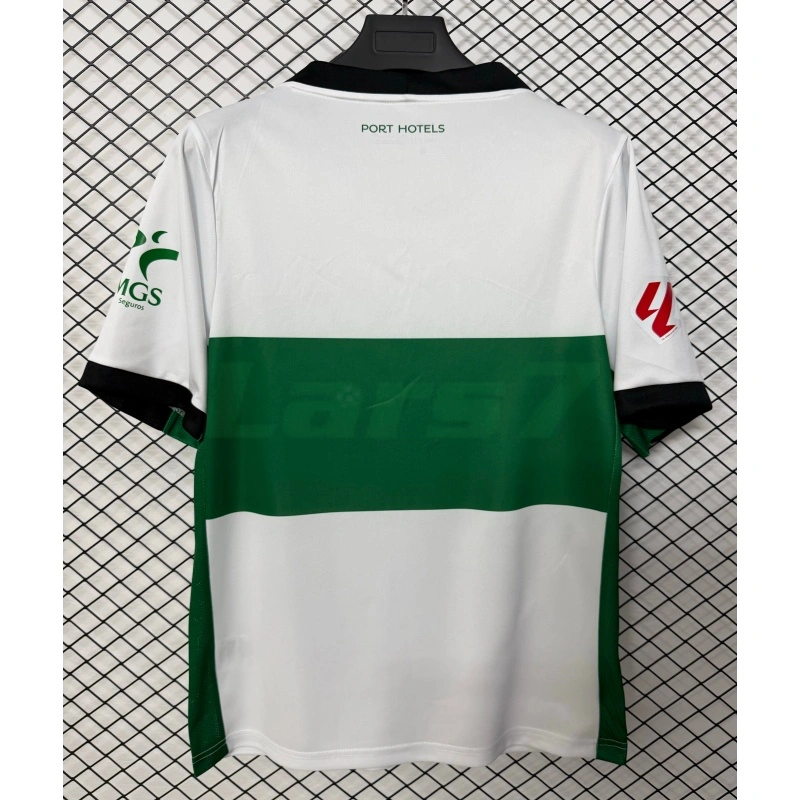 Camiseta Elche 1ª Equipación 2026/2027 Blanco/Verde con Parche La Liga