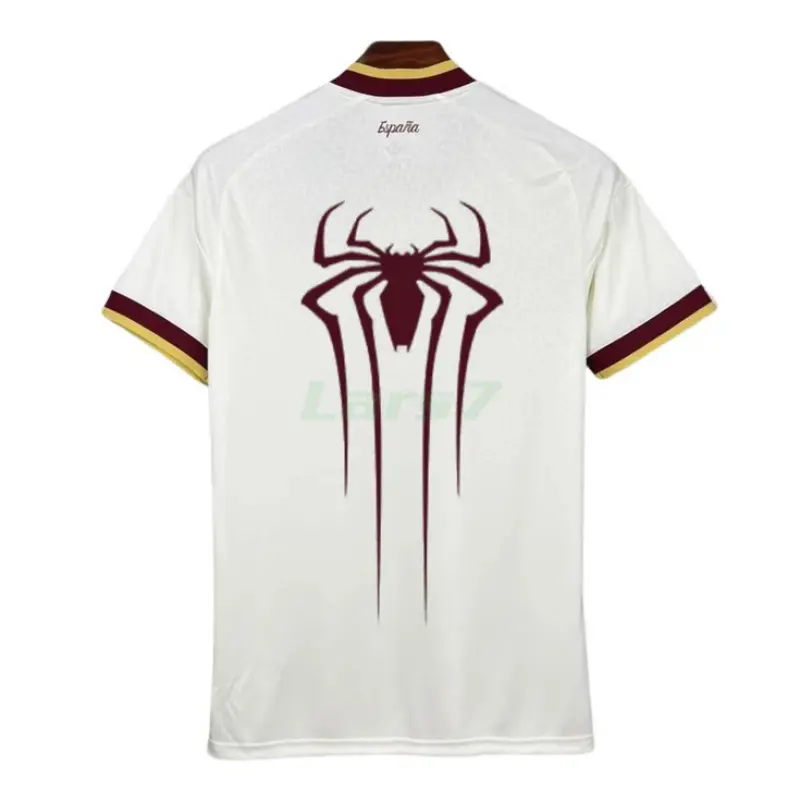 Camiseta España Mundial 2026 x Spiderman 2ª Equipación Blanco 2 Estrellas