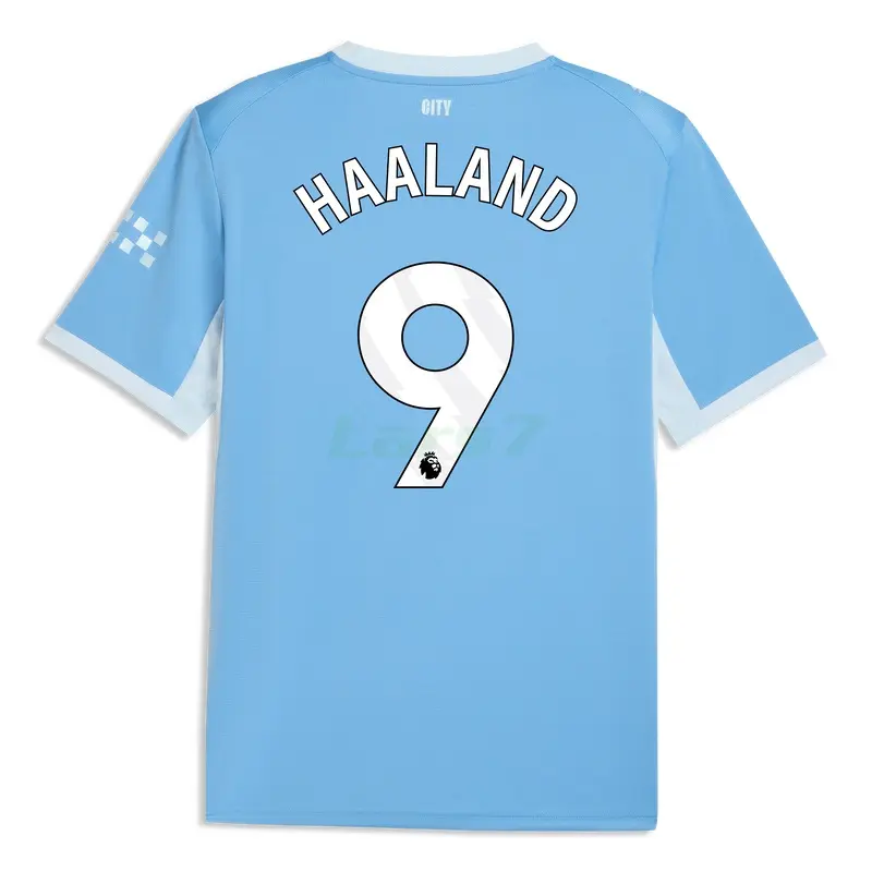 Camiseta HAALAND 9 Manchester City 1ª Equipación 2026/2027 Azul/Blanco Premier League