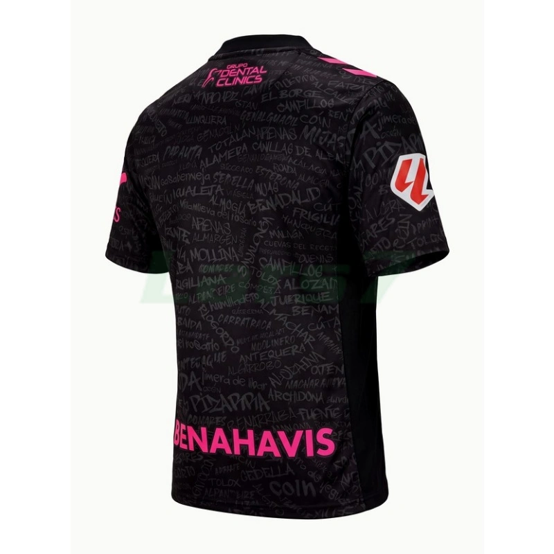 Camiseta Málaga CF 3ª Equipación 2026/2027 Negro con Parche La Liga