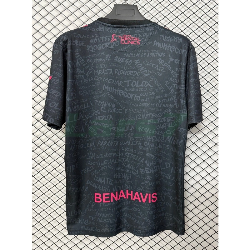 Camiseta Málaga CF 3ª Equipación 2026/2027 Negro con Parche La Liga