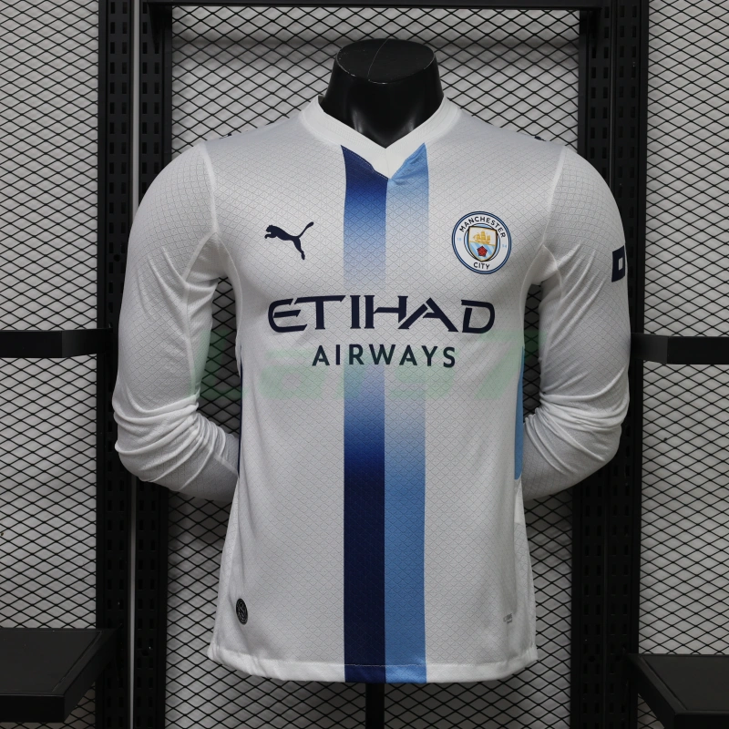 Camiseta Manchester City 3ª Equipación 2026/2027 ML Blanco (EDICIÓN JUGADOR)