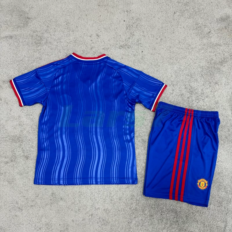 Camiseta Manchester United 2ª Equipación 2026/2027 Azul Niño Kit