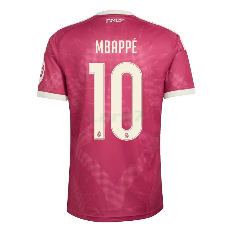 Camiseta MBAPPÉ 10 Real Madrid 3ª Equipación 2026/2027 Rosao con Parche HP