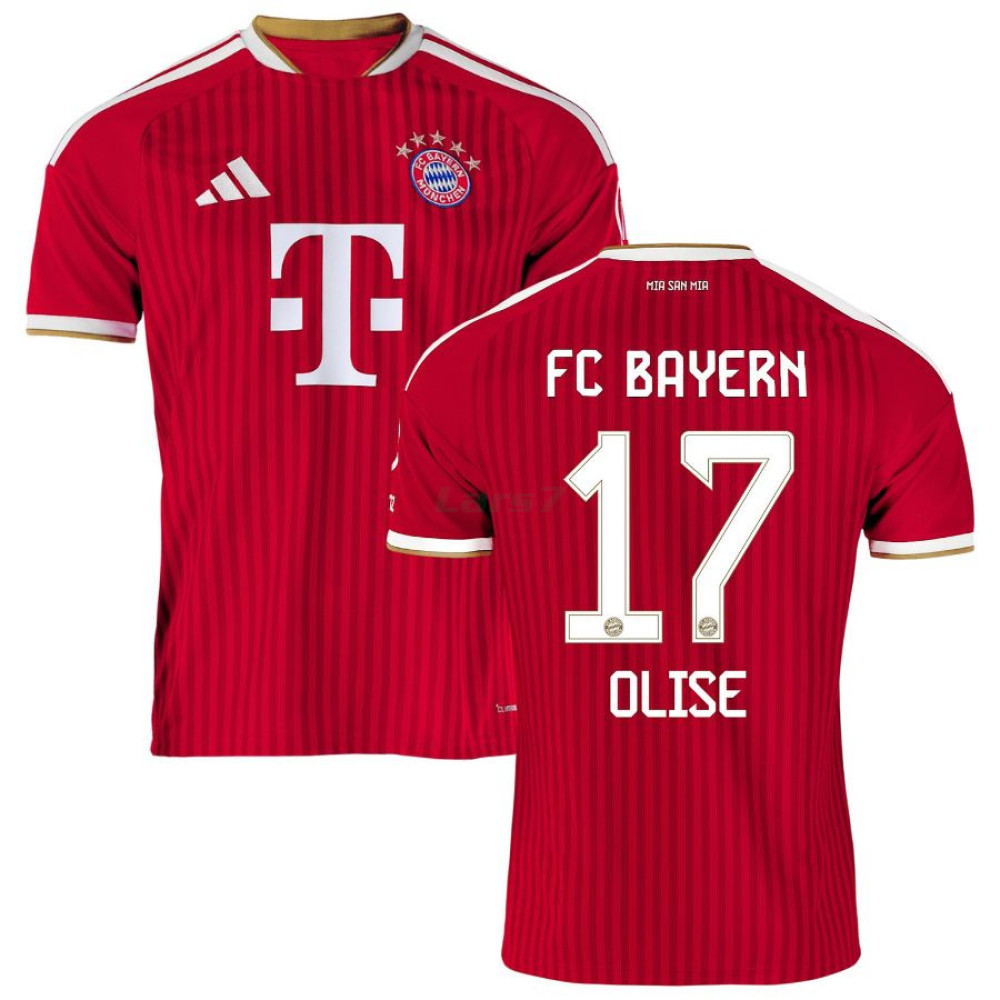 Camiseta OLISE 17 Bayern Múnich 1ª Equipación 2026/2027 Rojo