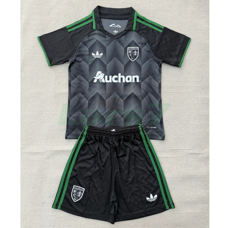 Camiseta RC Lens 2ª Equipación 2026/2027 Negro/Verde Niño Kit