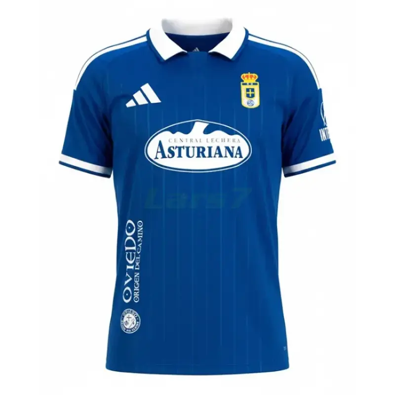 Camiseta Real Oviedo 1ª Equipación 2026/2027 Azul con Parche La Liga