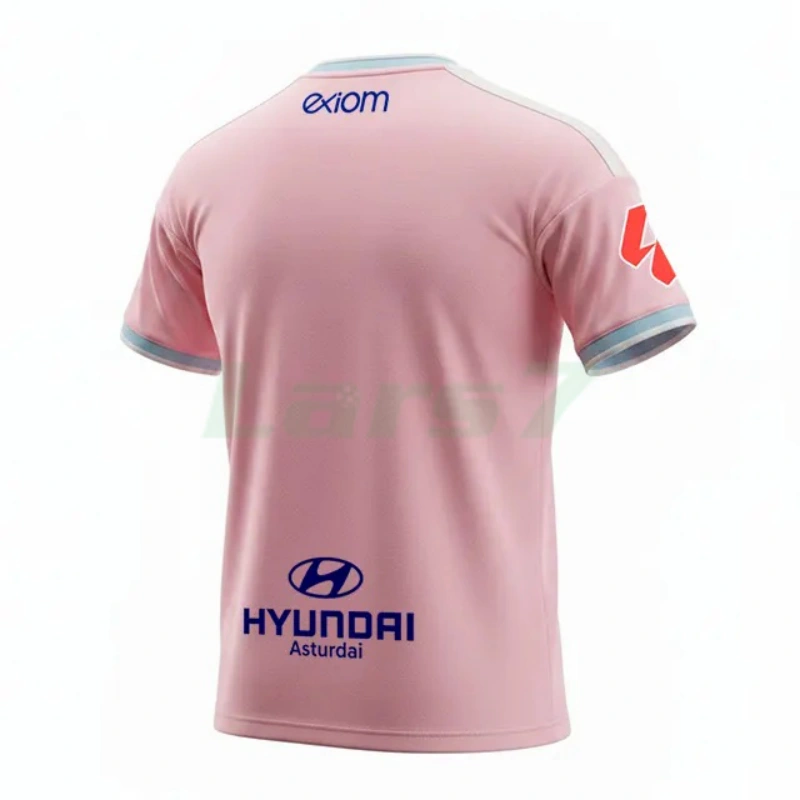 Camiseta Real Oviedo 2ª Equipación 2026/2027 Rosa con Parche La Liga