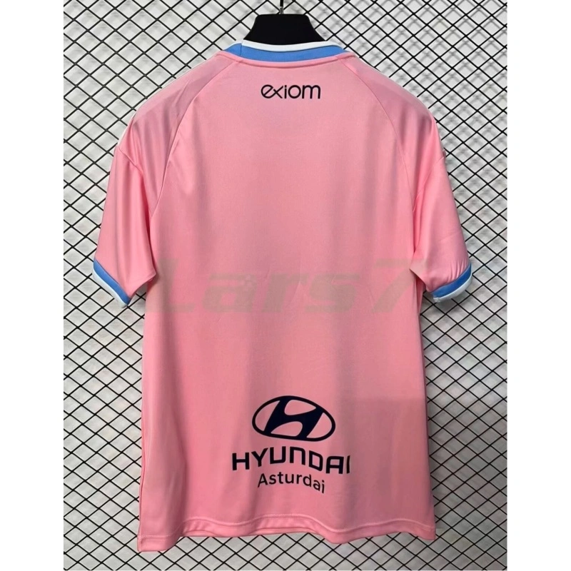 Camiseta Real Oviedo 2ª Equipación 2026/2027 Rosa con Parche La Liga
